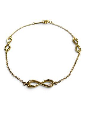 Tiffany & Co Infinity Dress Chain Bracelet Yellow Gold